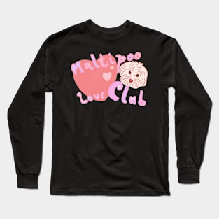 Maltipoo Love Club Long Sleeve T-Shirt